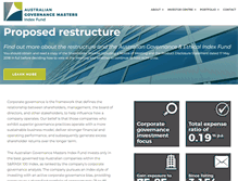 Tablet Screenshot of governancemasters.com.au